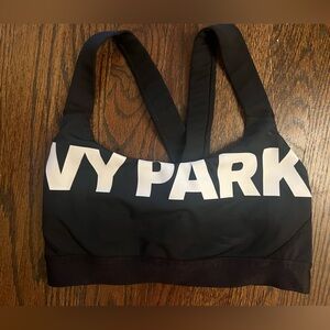 Ivy Park Black Sports Bra